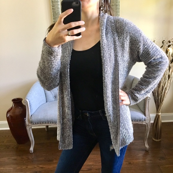 Ruby Rd. Silver Cardigan - Picture 2 of 8